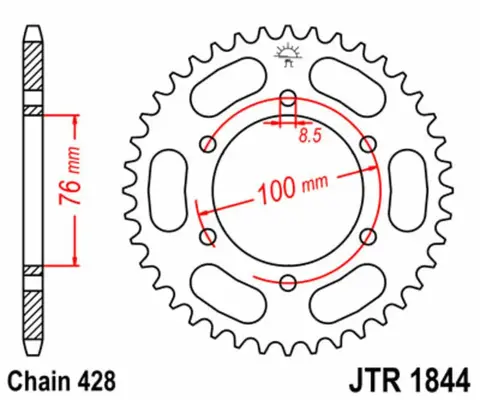 JT Bakdrev MT-125 (20-) YZF-R125 (09-)