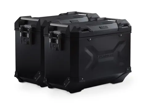 Sw-Motech TRAX ADV aluminium case system Black. 45/45 l. Yamha MT-07 Tracer (16-)