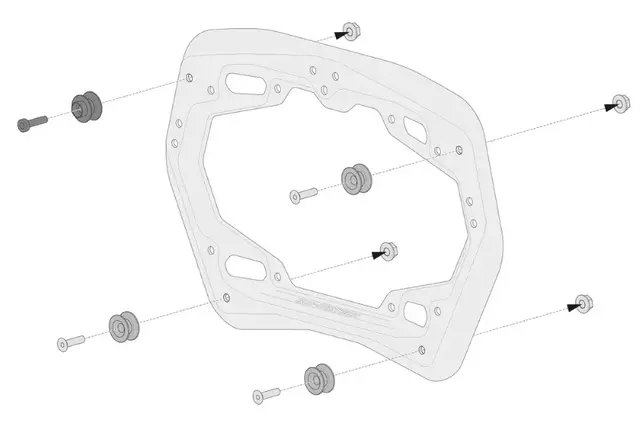 Sw-Motech AERO ABS Side case system Tracer 9 (20-) 