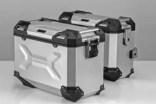 Sw-Motech Trax Adv Pannier System 37/45L Sølv. Bmw R1200GS 04-12 