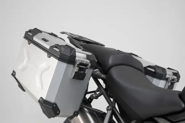 Sw-Motech TRAX ADV aluminium case system Silver. 37/37 l. Triumph Tiger1200/Explo 