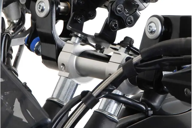 Sw-Motech Bar riser H=28 mm. Silver. KTM models. 