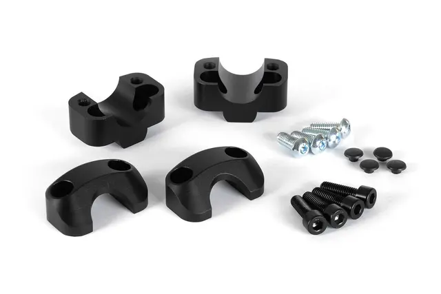 Sw-Motech Bar converter Ø 22mm to Ø 28mm. h 20 mm. Black. 