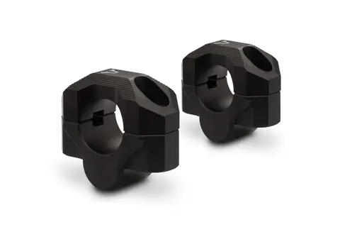 Sw-Motech Bar riser for &#216; 28 mm handleba H=20 mm. Black. Milled.