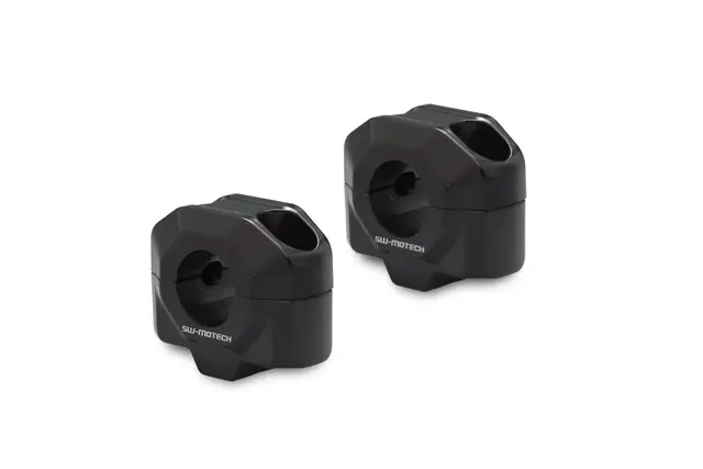 Sw-Motech Bar riser for Ø 22 mm handleba H=20 mm. Silver. 
