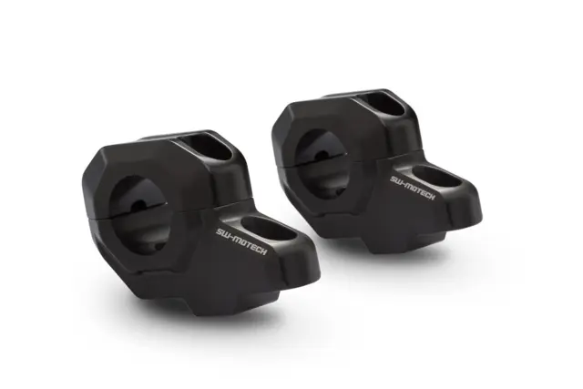 Sw-Motech Bar back for Ø 28 mm handlebar H=30 mm. Back 22 mm. Sort 