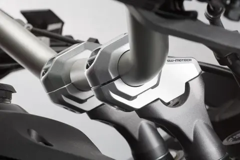 Sw-Motech Bar back for &#216; 28 mm handlebar H=30 mm. Back 22 mm. Silver.