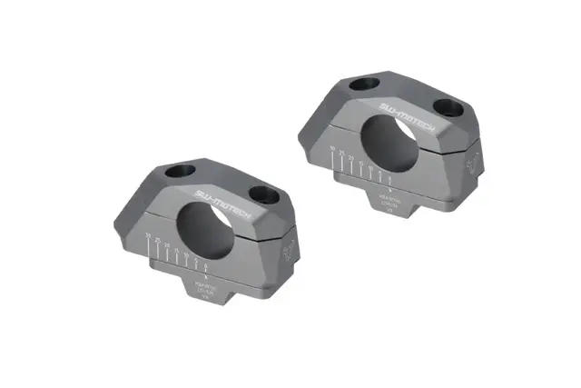 Sw-Motech Justerbare Styrefester Grå Ø 22 mm 
