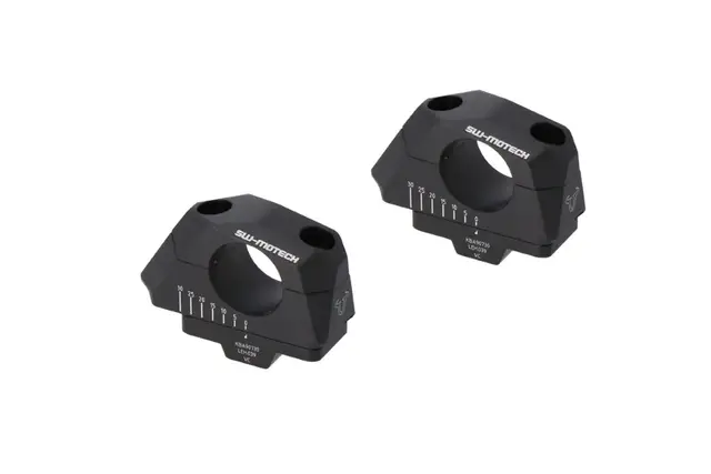 Sw-Motech Justerbare Styrefester Sort Ø 28 mm 