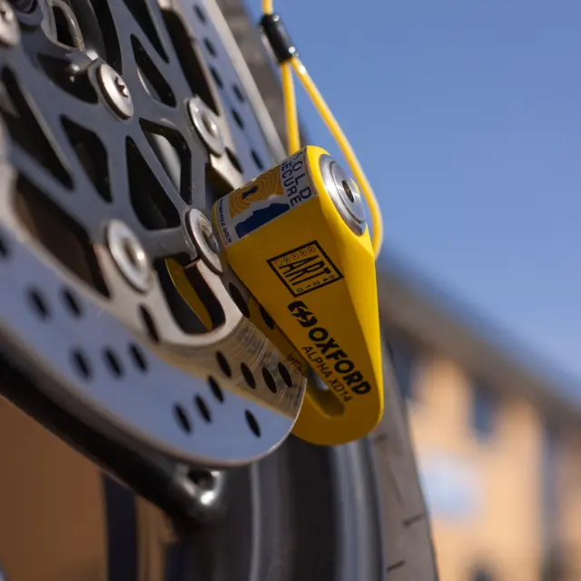 Oxford Alpha XD12 Lås 14mm Gul 