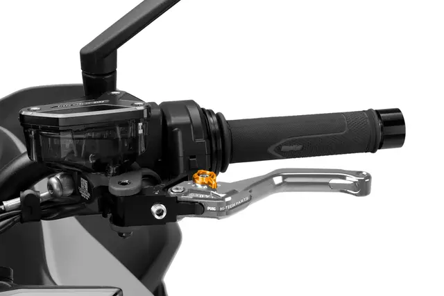 Puig 4.0 Clutch Hendel Kort Sølv / Gull 