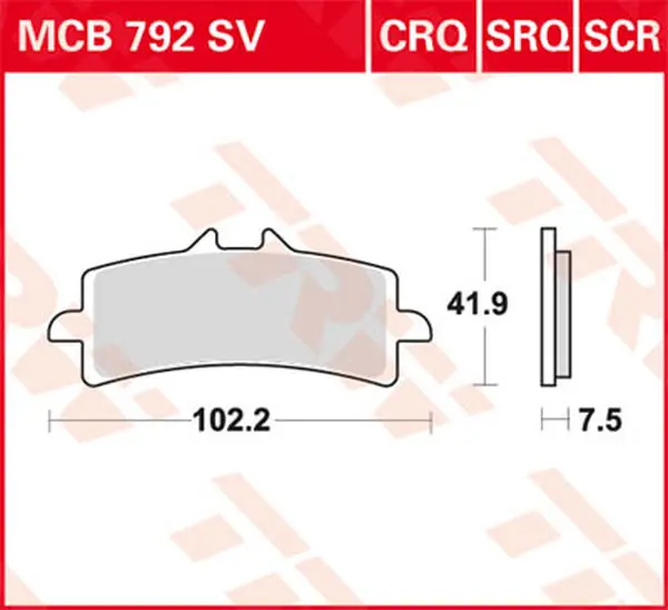 TRW SV Bremseklosser Foran 