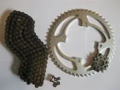 Drevsett Suzuki Rm125 97-05 Økonomipakke - KMC 520 kjede, 50-12T