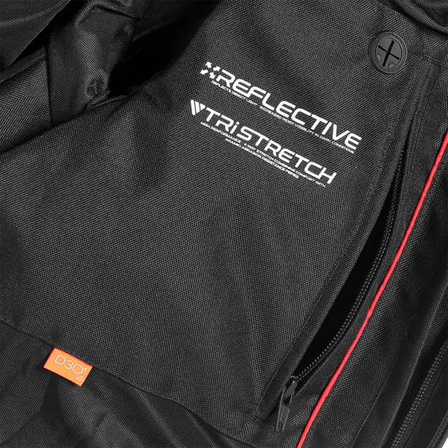 Triumph Triple Skinnjakke L Sort/Hvit 