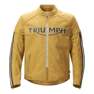 TRIUMPH Braddan Air Skinnjakke Gull