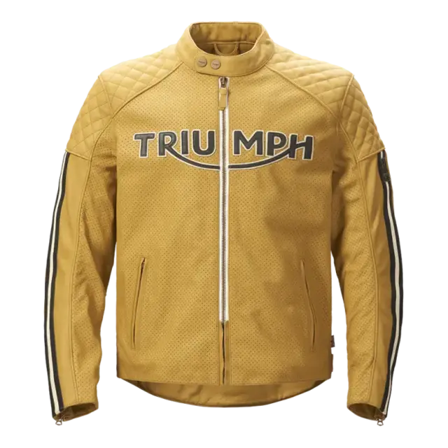 TRIUMPH Braddan Air Skinnjakke M Gull 