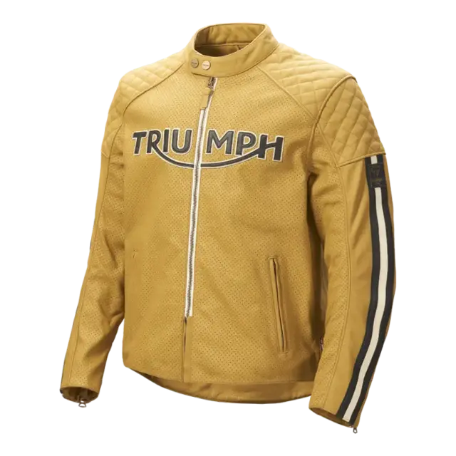 TRIUMPH Braddan Air Skinnjakke M Gull 
