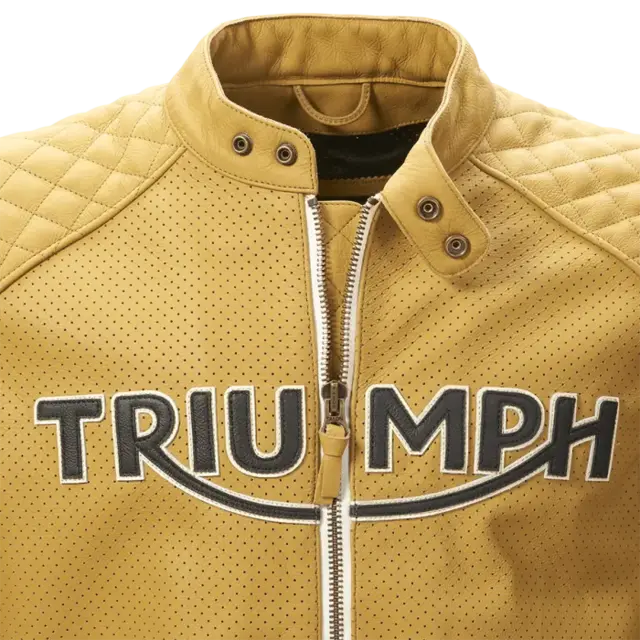 TRIUMPH Braddan Air Skinnjakke M Gull 