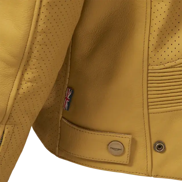 TRIUMPH Braddan Air Skinnjakke M Gull 