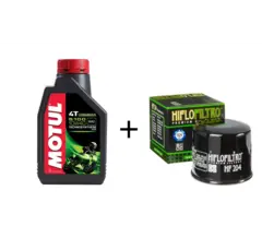 Motul 5100 10W40 4L & HF204 oljefilter Honda, Kawasaki, Triumph og Yamaha