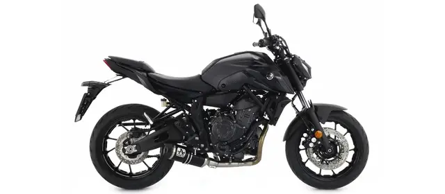 Arrow Lyddemper Sort Alu MT-07 21- Godkjent for veibruk 