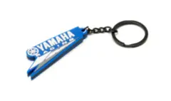 Yamaha N&#248;kkelring Gummi Bl&#229;/Hvit