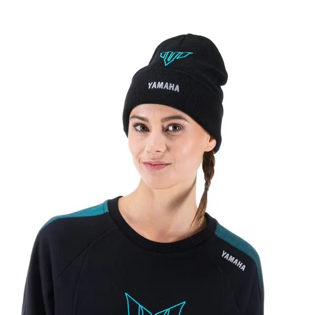 Yamaha Hyper Naked Beanie Svart/Cyan 