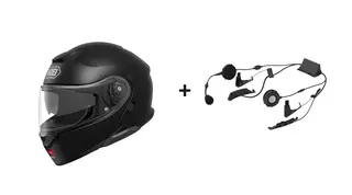 Shoei Neotec 3 med Sena SRL-03 Komplett pakke med hjelm og intercom