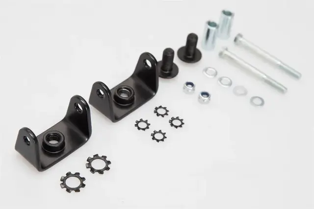 Adapter for SW-MOTECH light mounts Black. For original BMW fog lights. 