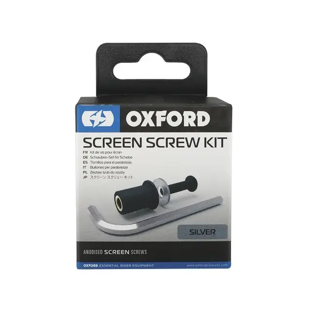 Oxford Screen screw kit Sølv 