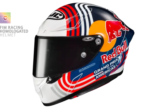 HJC Rpha 1 Motorsykkel Hjelm M Redbull Austin - Racing - FIM Godkjent 