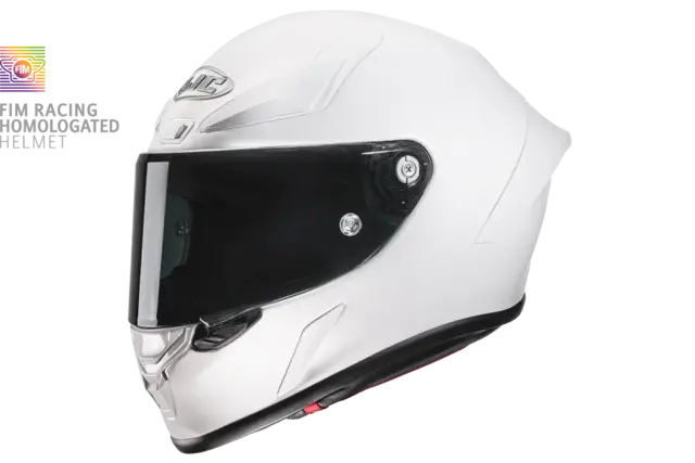 HJC Rpha 1 Motorsykkel Hjelm S Hvit -  Sport Racing - FIM Godkjent! 