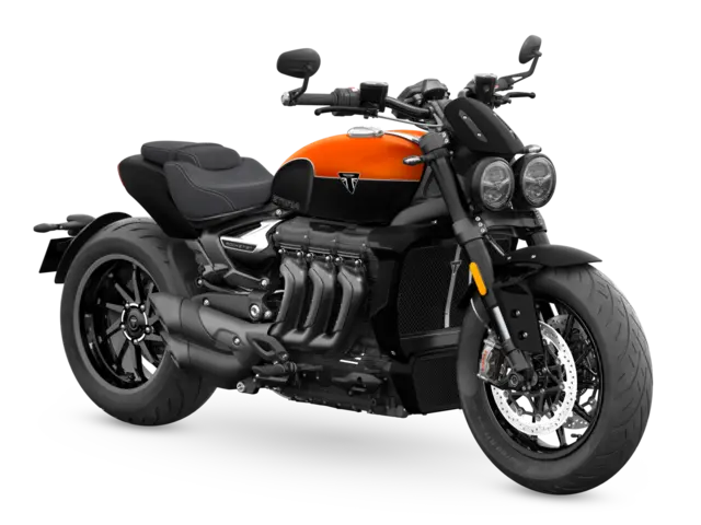 Triumph Rocket 3 R Storm 2026 SATIN BAJA ORANGE / MATT SAPPHIRE BLACK 