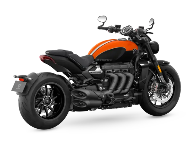 Triumph Rocket 3 R Storm 2026 SATIN BAJA ORANGE / MATT SAPPHIRE BLACK 
