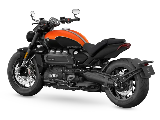 Triumph Rocket 3 R Storm 2026 SATIN BAJA ORANGE / MATT SAPPHIRE BLACK 