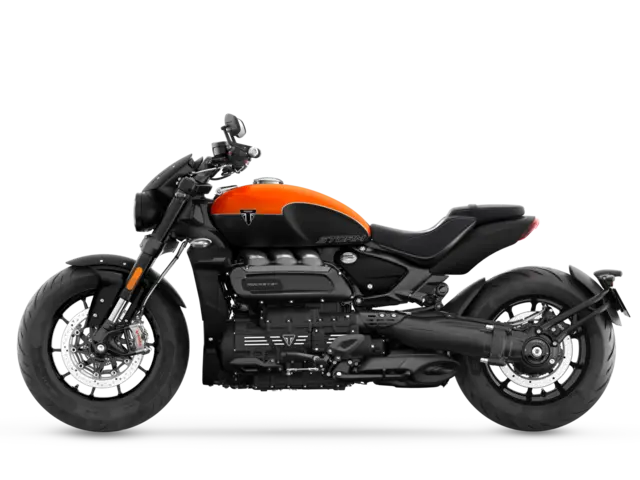 Triumph Rocket 3 R Storm 2026 SATIN BAJA ORANGE / MATT SAPPHIRE BLACK 
