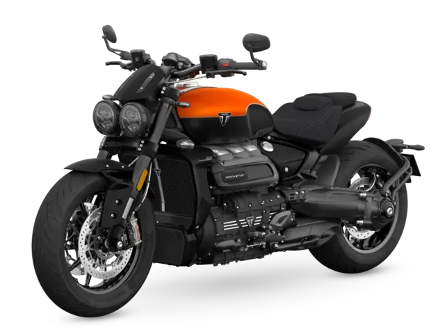 Triumph Rocket 3 R Storm 2026 SATIN BAJA ORANGE / MATT SAPPHIRE BLACK 