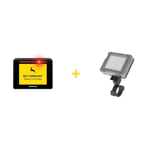 Safedrive Komplett MC Pakke Safedrive Pro med MC-feste