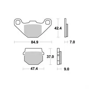 Sbs 101 Bremseklosser (544) F+B 