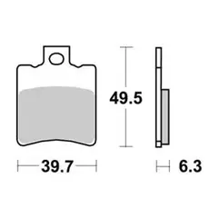 Sbs 123 Bremseklosser (697) F+B