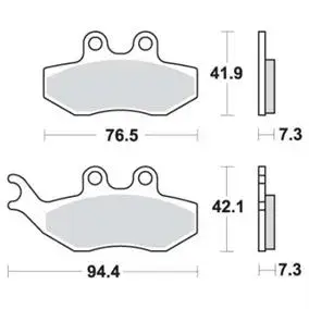 Sbs 168 Bremseklosser (774) F+B