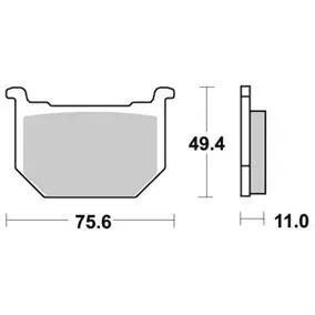 Sbs 533 Bremseklosser Front