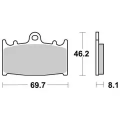 Sbs 631 Bremseklosser Sinter Front