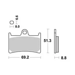 Sbs 634 Bremseklosser Front