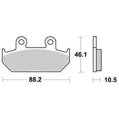 Sbs 647 Bremseklosser Sinter Front