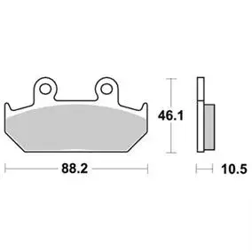 Sbs 647 Bremseklosser Sinter Front