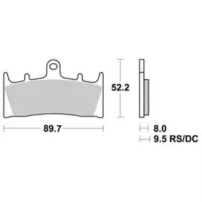 Sbs 686 Bremseklosser Sinter Front