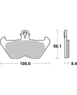 SBS 703HS Bremseklosser Foran