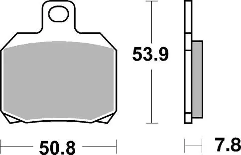 SBS 730LS Bremseklosser Bak 