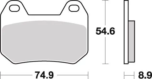 SBS746 Bremseklosser Bak 